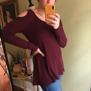 NWOT + KarenKane + cold shoulder top